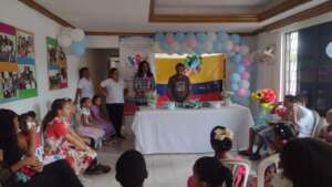 Opening speech given by a teacher-volunteer