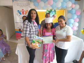 Girl graduates from the Ethics and Values course