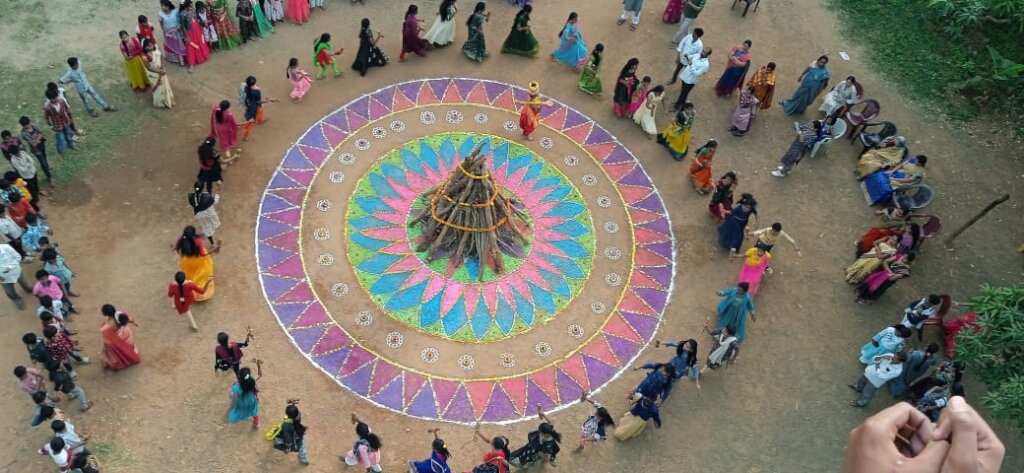 Sankranti celebrations at school