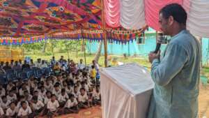BCT Secretary B Sri Ram Murty addresses students