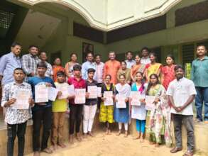 Students receive marksheets