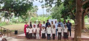 Newly elected student council with staff