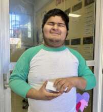 One of the Special Needs Students post-checkup