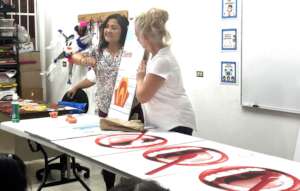 Teaching at a workshop