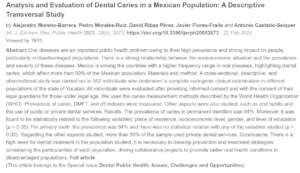 Research publication Dental Hygiene in Mexico