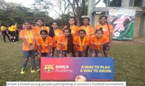 Barca Academy and Dream a Dream young players