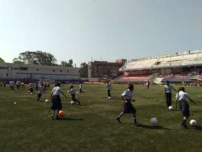 Football clinic at the Bangalore Football Club