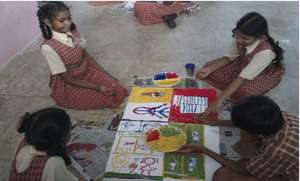 Snapshot from Gowri's Creative Arts session