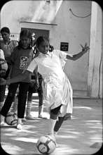 Young girls developing Life Skills thru Football