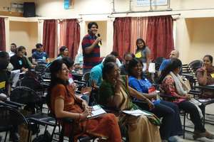 Volunteers at 1st day of Mentoring training