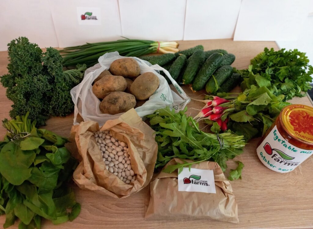 We provide fresh food, bought from local farmers