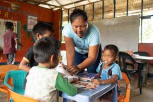 Students in Mitu rural school