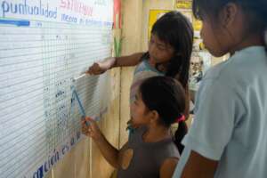 Students in Vaupes rural school