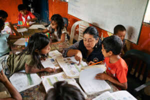 Students in Mitu rural school