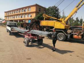 uploading reinforcement to truck