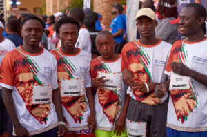 Chainda boys take part in a marathon