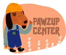PawzUp Center mascot