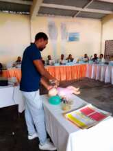 Maternal and child health education session