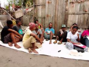 Fathers attending a session on HIV and syphilis