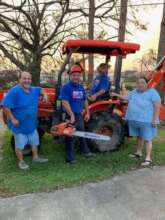 Chainsawer and Small Backhoe