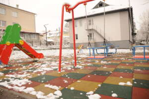 Communal playground just outside