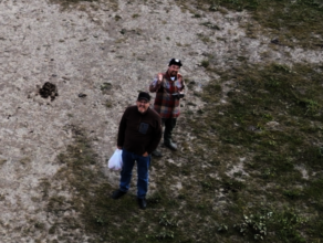 Youth drone pilot and community member in action