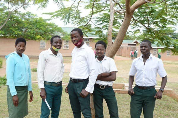 Students on the bursary at Minga secondary