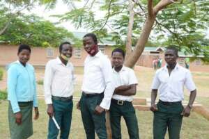 Students on the bursary at Minga secondary