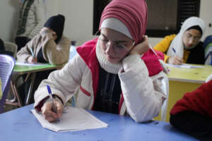 Baccalaureate students in Homs