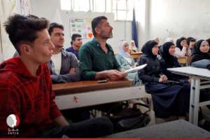 A father and son pursuing education in South Damas