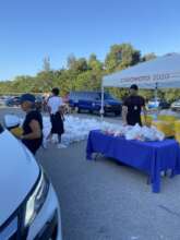 Food distribution at St. Katharine Drexel