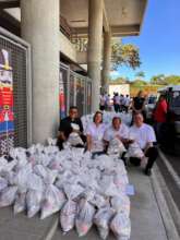 Food Parcels ready for distribution!