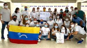 Some volunteers in Venezuela