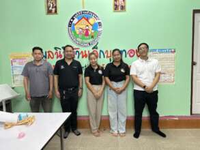 training 2 staff at Bandek Bunthong Foundation