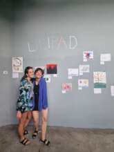 Lilipad workshop facilitators at the exhibition