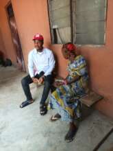 Our Project Leader discussing with the woman