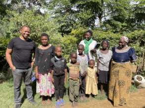 Angelina, (second, left) with some of her family