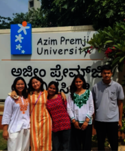 Koncho, Dakar, Anchal, Manisha and Sandip at Uni