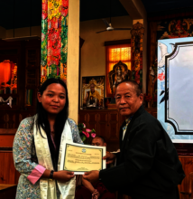 Khando at the Tibetan Cultural Immersion Programme
