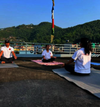 A Meditation Workshop in our Village in Nepal