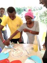 Christmas cake cutting
