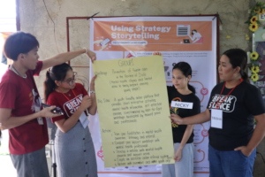 Storytelling training session