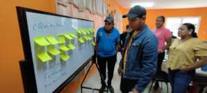 Teachers from Yoro in a training session