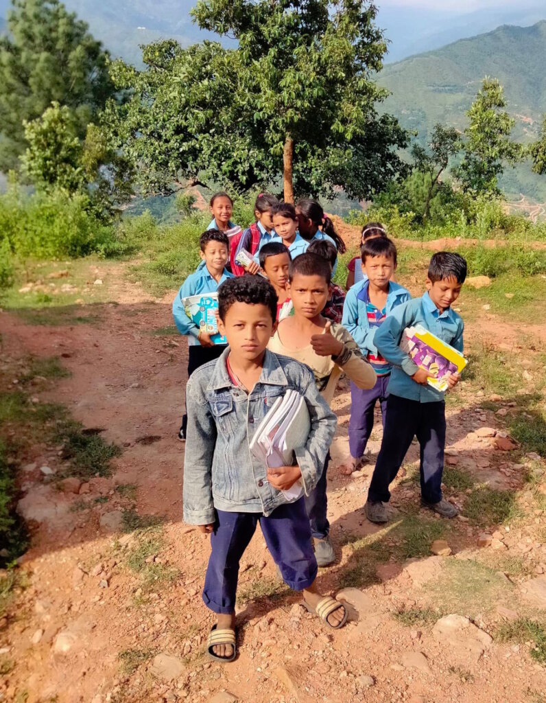 School supplies for children in Nepal