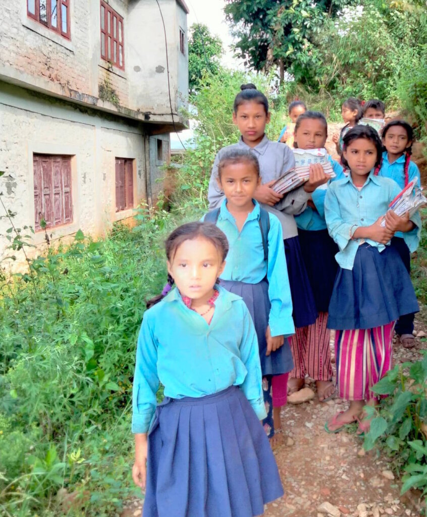 School supplies for children in Nepal
