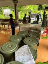 Family bucket and hygiene packages distribution
