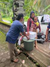 Family bucket and hygiene packages distribution