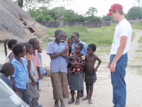 Doug with kids in Masida