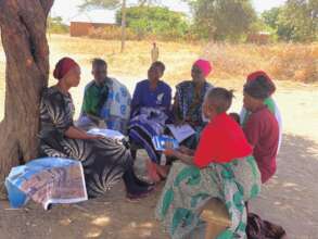 Community Women Gather Information on Chili Fences