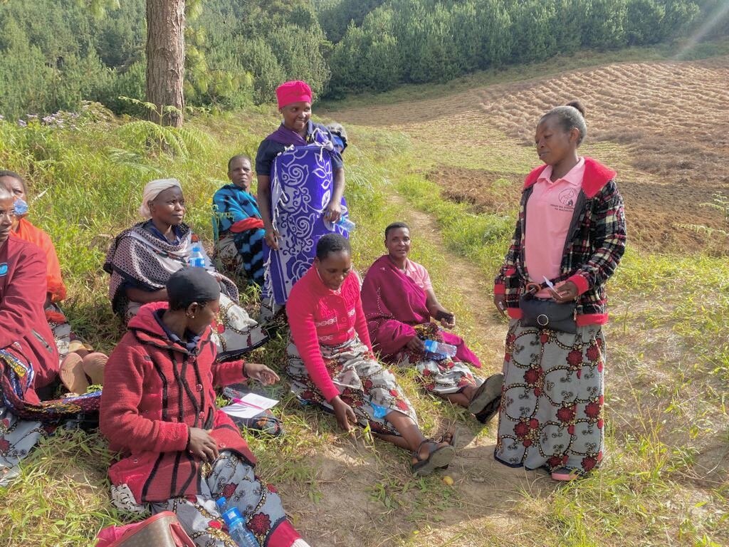 Community women prepare for outreach activities